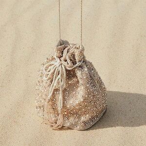 $200 From St Xavier Champagne Pearl Beaded Bag